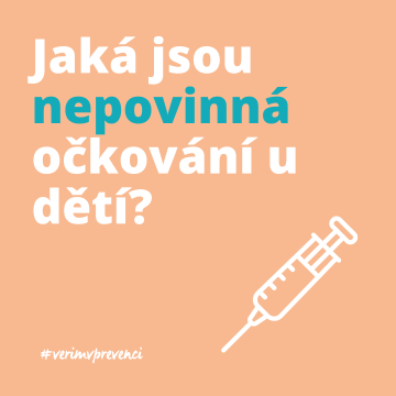 Jaká jsou nepovinná očkování u dětí?